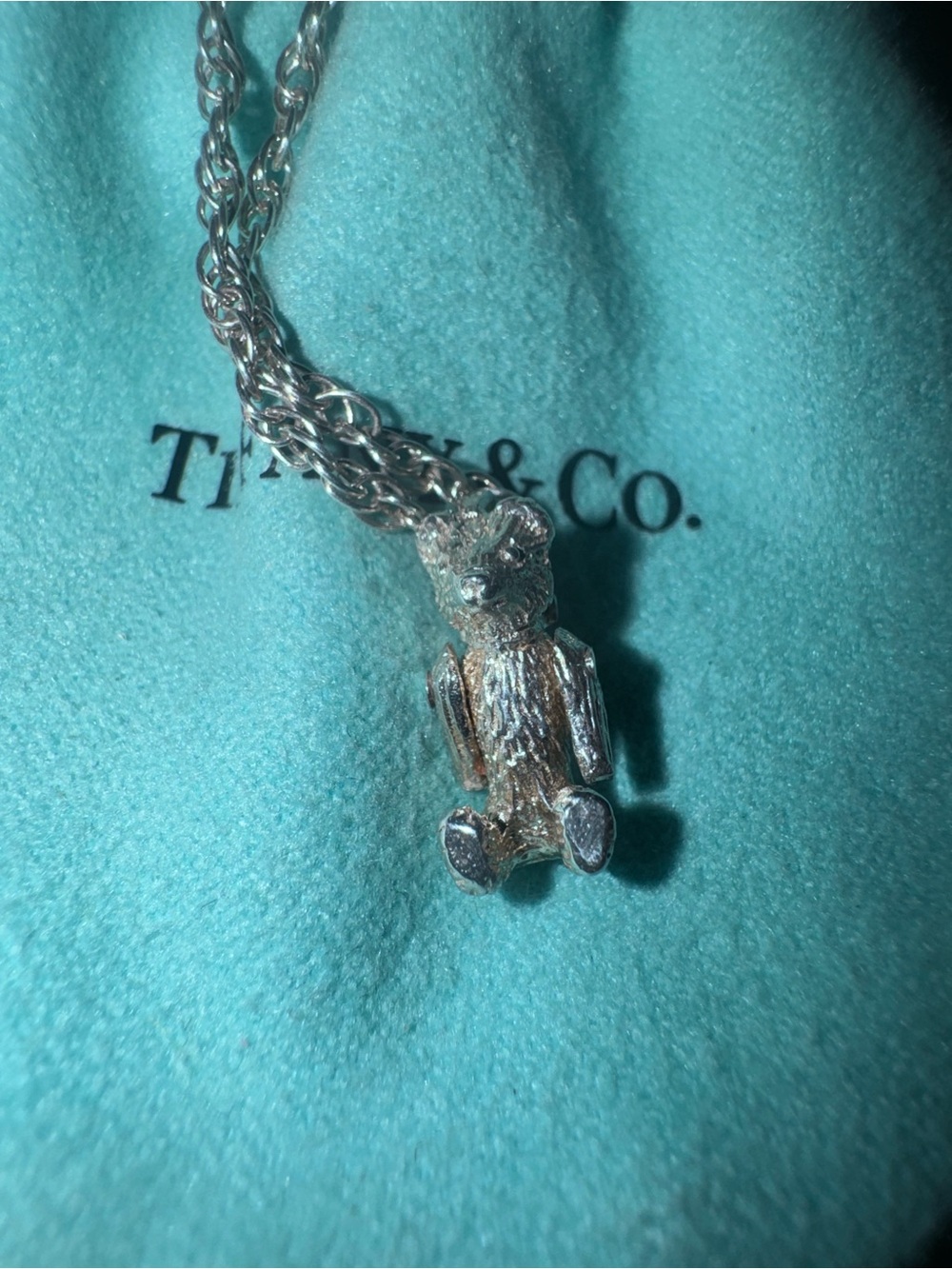Tiffany and Co. Extremely rare teddy bear necklace, full inclusion - Picture 4 of 7